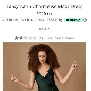 Stunning Tansy BHLDN Dress